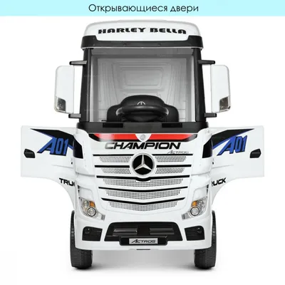 Электромобиль Mercedes-Benz Actros фура 4WD (Лицензионный) с пультом  (Черный) HL358 | Магазин boy-toys.ru