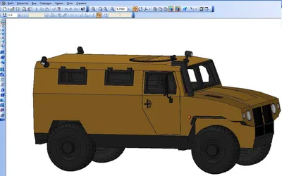 Gaz Tiger 2330 2005 - 3D Model by podshyvalov