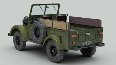 ГАЗ 69 Джип 3D Модель $179 - .3ds .fbx .max .obj - Free3D