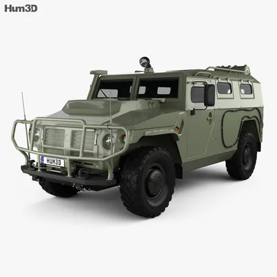 ГАЗ Тигр-М 3D модель - Скачати Військова техніка на 3DModels.org
