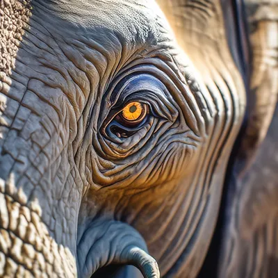 Крупным Планом Глаза Африканского Слона (в Зоопарке). Фотография, картинки,  изображения и сток-фотография без роялти. Image 14089065
