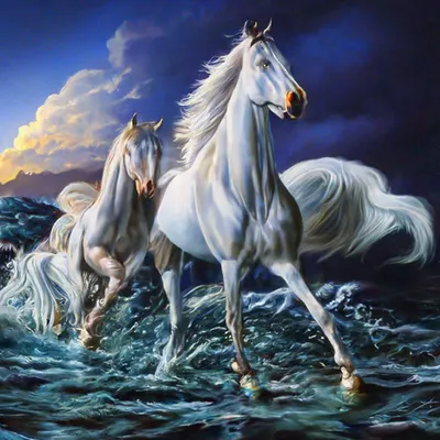 Картина картинка лошади. Размеры: 80x60, Год: 2019, Цена: 25000 рублей  Художник Туйчибоев Азизбек
