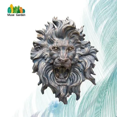 Голова льва малая D180мм (алюминий) – купить голова льва малая D180мм  (алюминий) в Переславле-Залесском