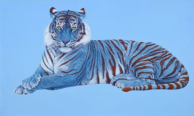 скоро, скоро новый год! Голубой Водяной Тигр - символ 2022 года