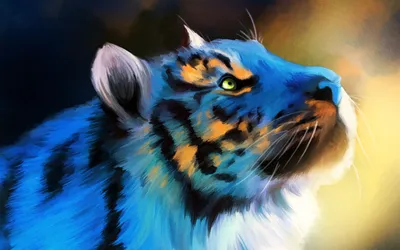 Голубой тигр символ года/игрушка тигр/плюшевый вязаный тигр №1006201 -  купить в Украине на Crafta.ua