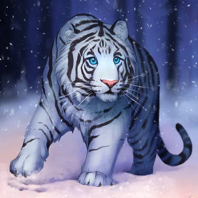 Голубой водяной тигр» картина Орлова Ильи маслом на холсте — купить на  ArtNow.ru