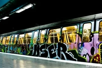 Граффити поезд - 70 фото