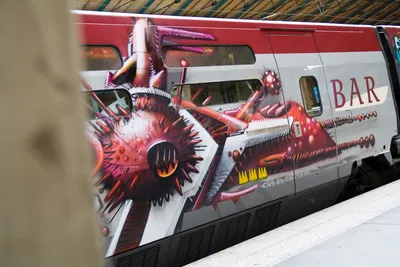 Граффити поезд - 70 фото