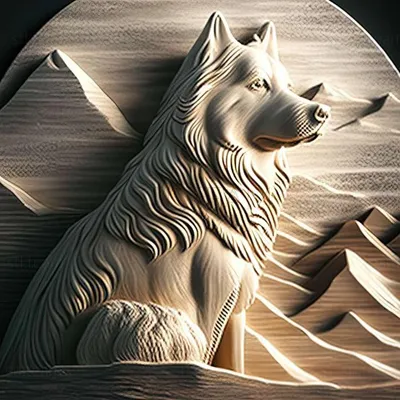 Свято-Гренландская собака, Природа 3D модель для ЧПУ: STL / MAX (obj)