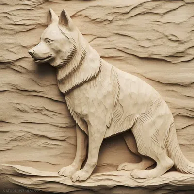 Купить фарфоровую статуэтку Гренландская собака, Dahl Jensen, Дания,  1920-80 гг по низким ценам - Старивина