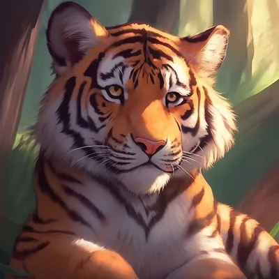 Цветной Портрет Тигра В Парке — стоковые фотографии и другие картинки  Грусть - Грусть, Тигр, Агрессия - iStock