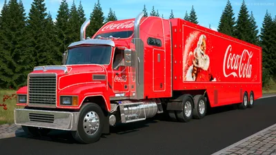 Скачать обои новый год, рождество, coca cola, Кока кола, новогодний грузовик,  christmas truck, раздел новый год в разрешении 1024x1024