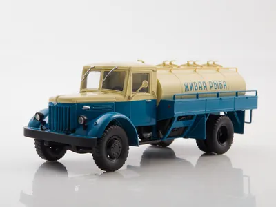 Купить масштабную модель фургона ГАЗ-51А (Легендарные грузовики СССР №65),  масштаб 1:43 (Modimio)