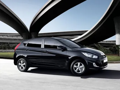 Hyundai Solaris 1.6 бензиновый 2012 | Черный хетчбэк Active на DRIVE2