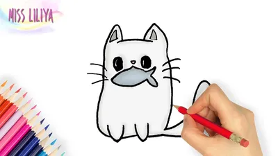 Як намалювати кота або кошеня поетапно