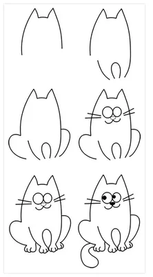 Як намалювати котика для дітей - YouTube