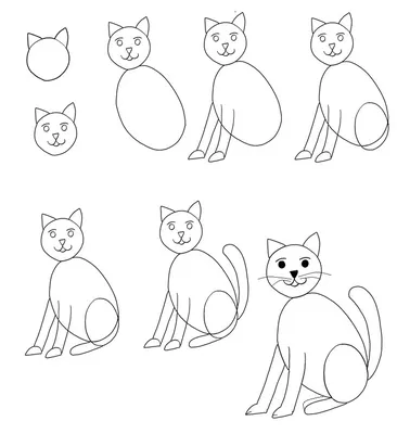 уроки малювання - як намалювати кота собаку свиню - YouTube