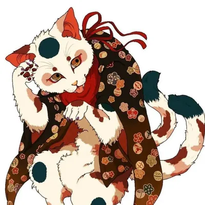 Раскраски японский кот (44 фото) » Картинки, раскраски и трафареты для всех  - Klev.CLUB