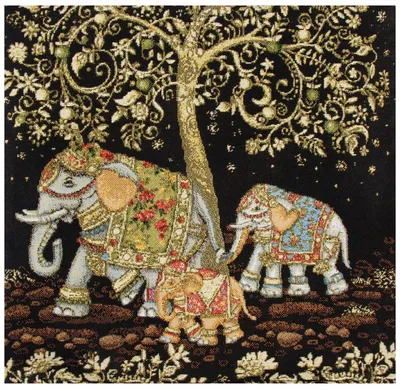 Модульная картина \"Слон в Индии\" – купить по низкой цене с доставкой по  России | Интернет-магазин модульных картин Picasso