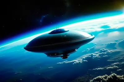 Инопланетный космический корабль входит в атмосферу Земли | Новости и все  такое | Дзен