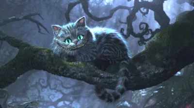 Грустный чеширский кот» — создано в Шедевруме