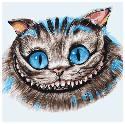 Картина по номерам \"Чеширский кот\", 40x40 см — купить в интернет-магазине  по низкой цене на Яндекс Маркете