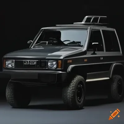 A classic isuzu trooper concept car conquering rocky terrain with ease on  Craiyon