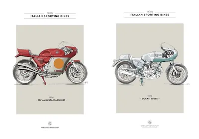 Итальянские мотоциклы: рисунки на рабочий стол