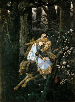 Иван Царевич на фоне волшебного леса