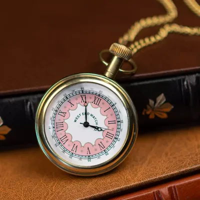 Boninio Man Карманные часы на цепочке кварцевые винтаж ретро стиль