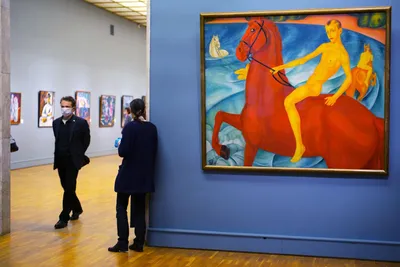 Картина интерьерная на рельефной доске Купание красного коня 5057 — купить  в интернет-магазине по низкой цене на Яндекс Маркете