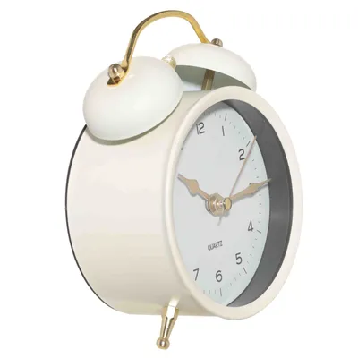 Купить Механический золотой будильник в форме подковы, винтажные  металлические часы с ручным заводом | Joom