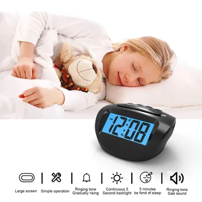Электронные часы-будильник настольный с подсветкой, детский будильник Милые  эмоции купить по низкой цене с доставкой и отзывами в интернет-магазине  OZON (286846108)