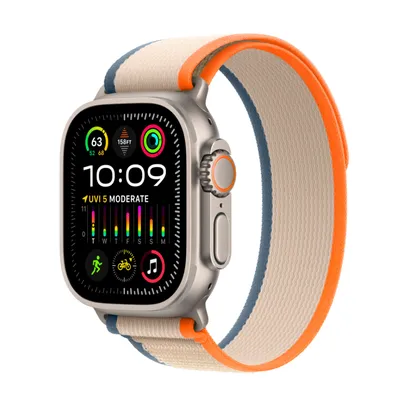 2в1 чехол и защитное стекло для часов Apple Watch 4/5/6/SE 44mm, Blue /  Gold | Yourcase.com.ua