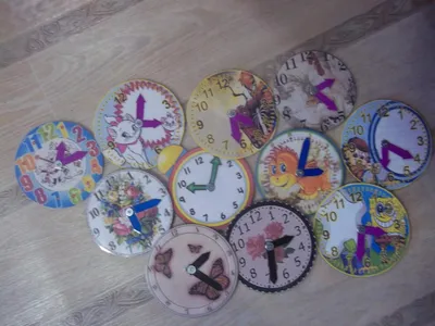 Часы для обучения детей времени: скачать и распечатать — 3mu.ru