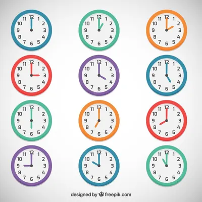 Циферблаты с разным набором интервалов времени Иллюстрация вектора -  иллюстрации насчитывающей часы, информация: 192770292