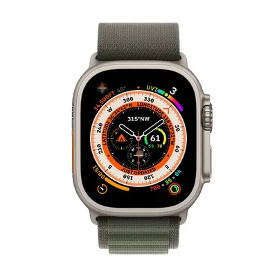 Купить Умные часы Apple Watch Ultra 49 мм корпус из титана, ремешок Alpine  зеленого цвета в Москве — цена в интернет магазине STOREX24