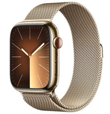 Умные часы Apple Watch 9 Gold Milanese Loop 45 mm (MRMU3HN/A) - купить в  Баку. Цена, обзор, отзывы, продажа