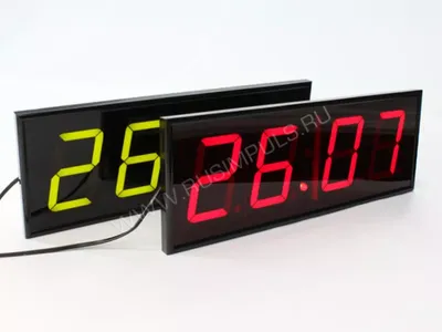 Электронные офисные настенные часы «Импульс» | Производство электронных  часов в Москве