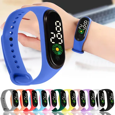 Разноцветные Детские зеркальные цифровые наручные часы для детей мальчиков  девочек уличные электронные детские часы студенческие спортивные часы |  AliExpress