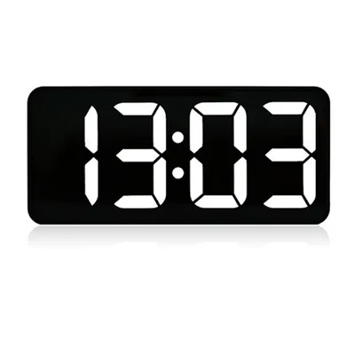 Часы 2emarket LED зеркальные электронные часы c будильником и термометром  (4375.1) - купить в Москве, цены на Мегамаркет