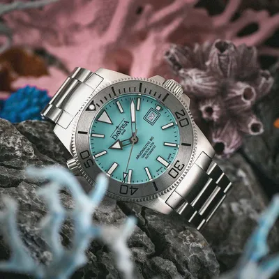 Мужские наручные часы с циферблатом цвета воды - выбираем часы с голубыми  оттенками