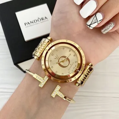 Женские золотые часы Pandora Gold, жіночий годинник Пандора, металлические  (ID#1362552367), цена: 489 ₴, купить на Prom.ua