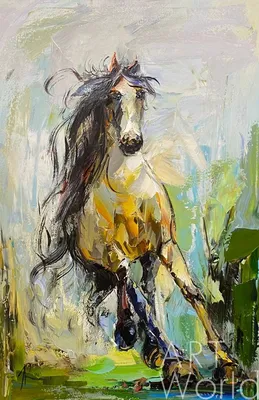 Картина \"Пара лошадей\" | Лошадиные картины, Картины, Лошади