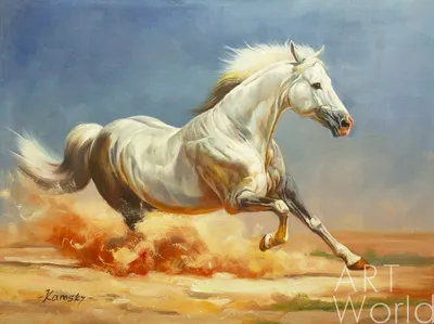 Картина маслом Лошади картина с лошадьми любовь пара лошадей кони купить в  интернет-магазине Ярмарка Мастеров по цене 20000 ₽ – 4IZ17BY | Картины,  Череповец - доставка по России