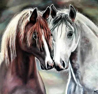 Картина \"Белые лошади\" Педан Виктор, купить в Москве | Картина \"Белые лошади\"  Педан Виктор по низкой цене 28 000 руб и с бесплатной доставкой 🚚 в  магазине BasicDecor