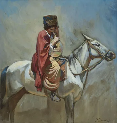 Казак на коне в белом – Краснодар