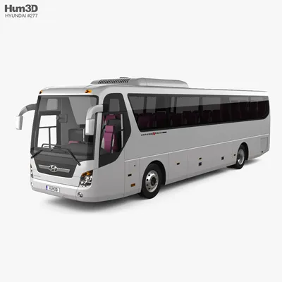 Hyundai Universe Xpress Noble Bus с детальным интерьером 2010 3D модель -  Скачать Автомобили на 3DModels.org