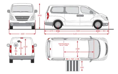 Amazon.com - TURIM Van Stickers ，for Hyundai Grand Starex H1 Royal H200  H300 A1 Satellite Camper Car Door Side Decal