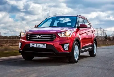 Hyundai Creta 2021 2 л ( 150 л. с.) Красный с пробегом 26537 км купить в  Москве недорого